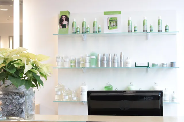 Prive Salon carries their own line of retail products and thinks of their business as retail driven. This product line is in over 600 locations worldwide. Photo by SLM Photography. Salon retail product sales tax in CA, TX, NY and FL